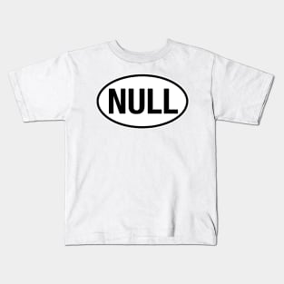 NULL Euro Oval Style Kids T-Shirt